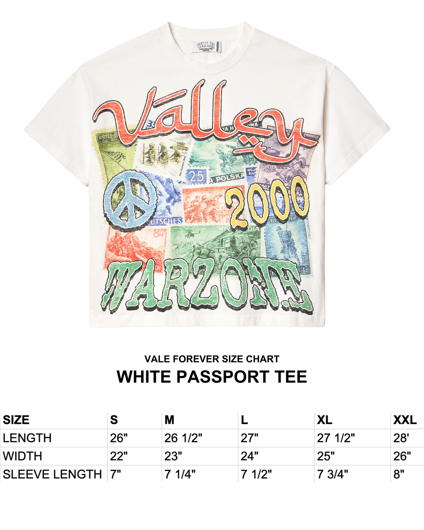 WHITE PASSPORT TEE