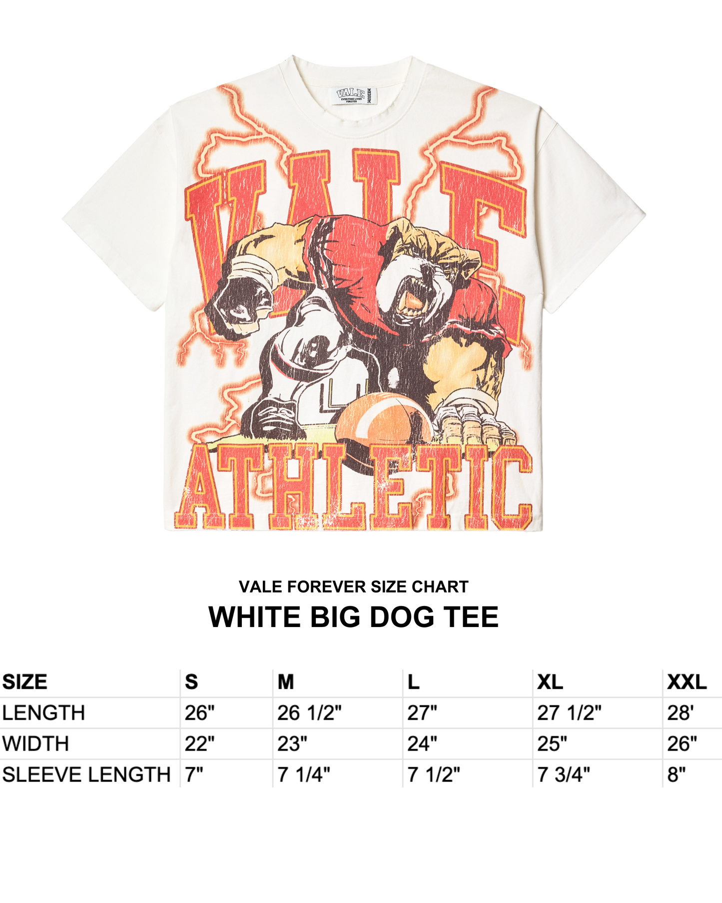WHITE BIG DOG TEE