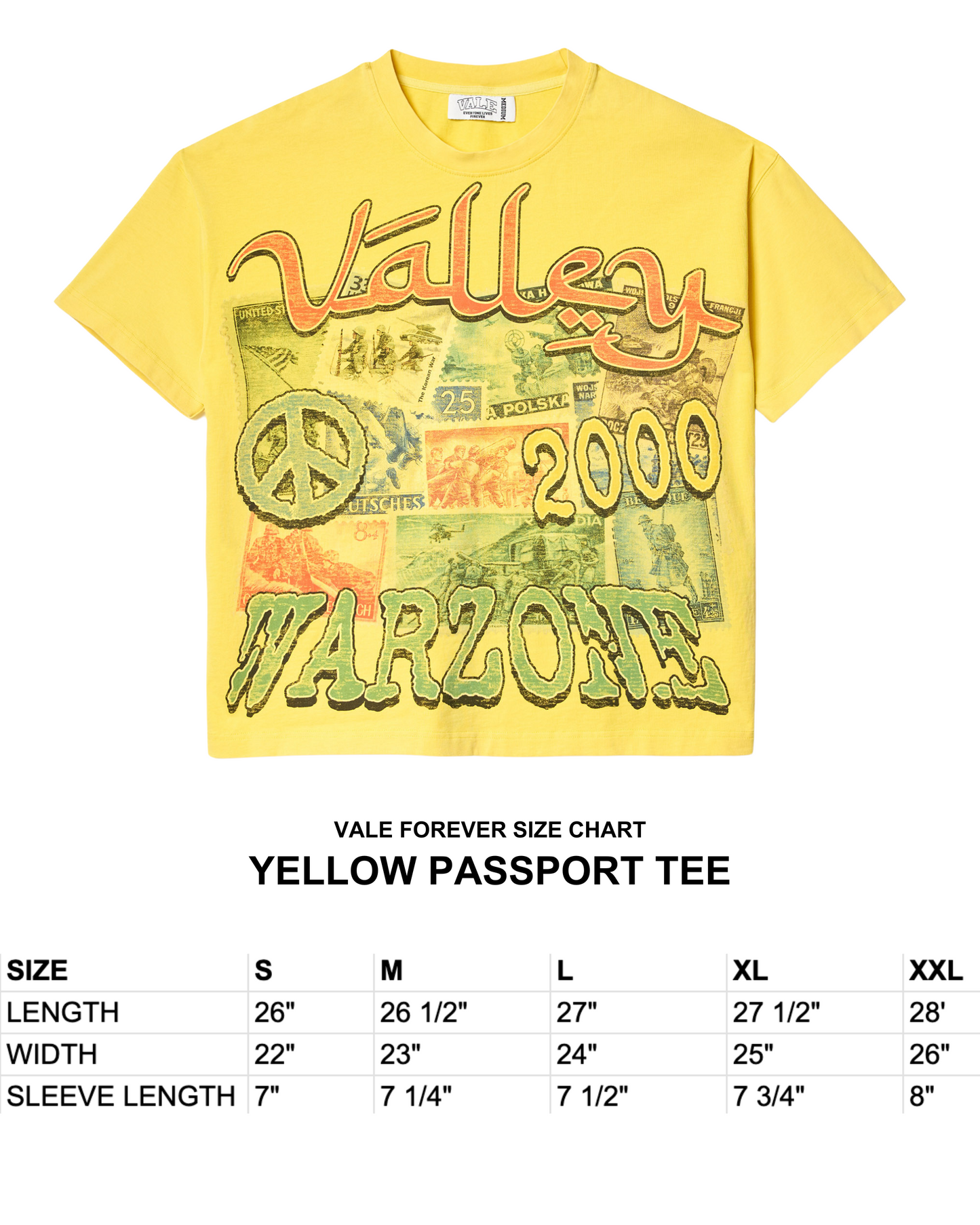 YELLOW PASSPORT TEE
