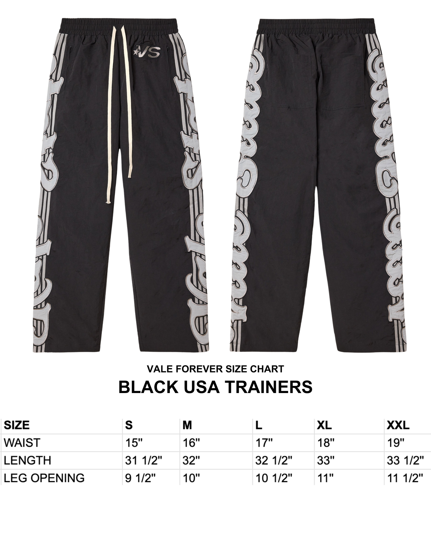 BLACK USA TRAINERS