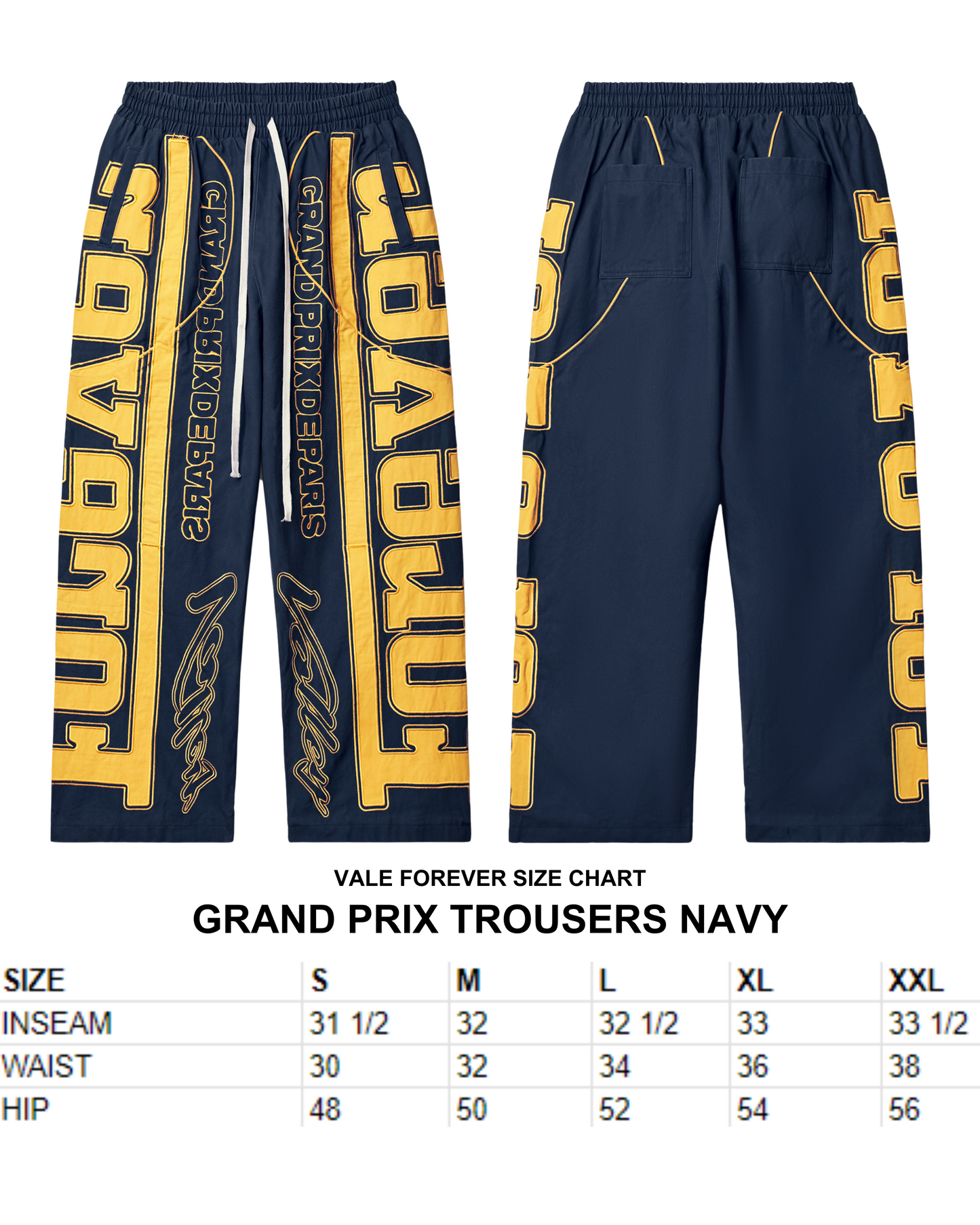 GRAND PRIX TROUSERS NAVY