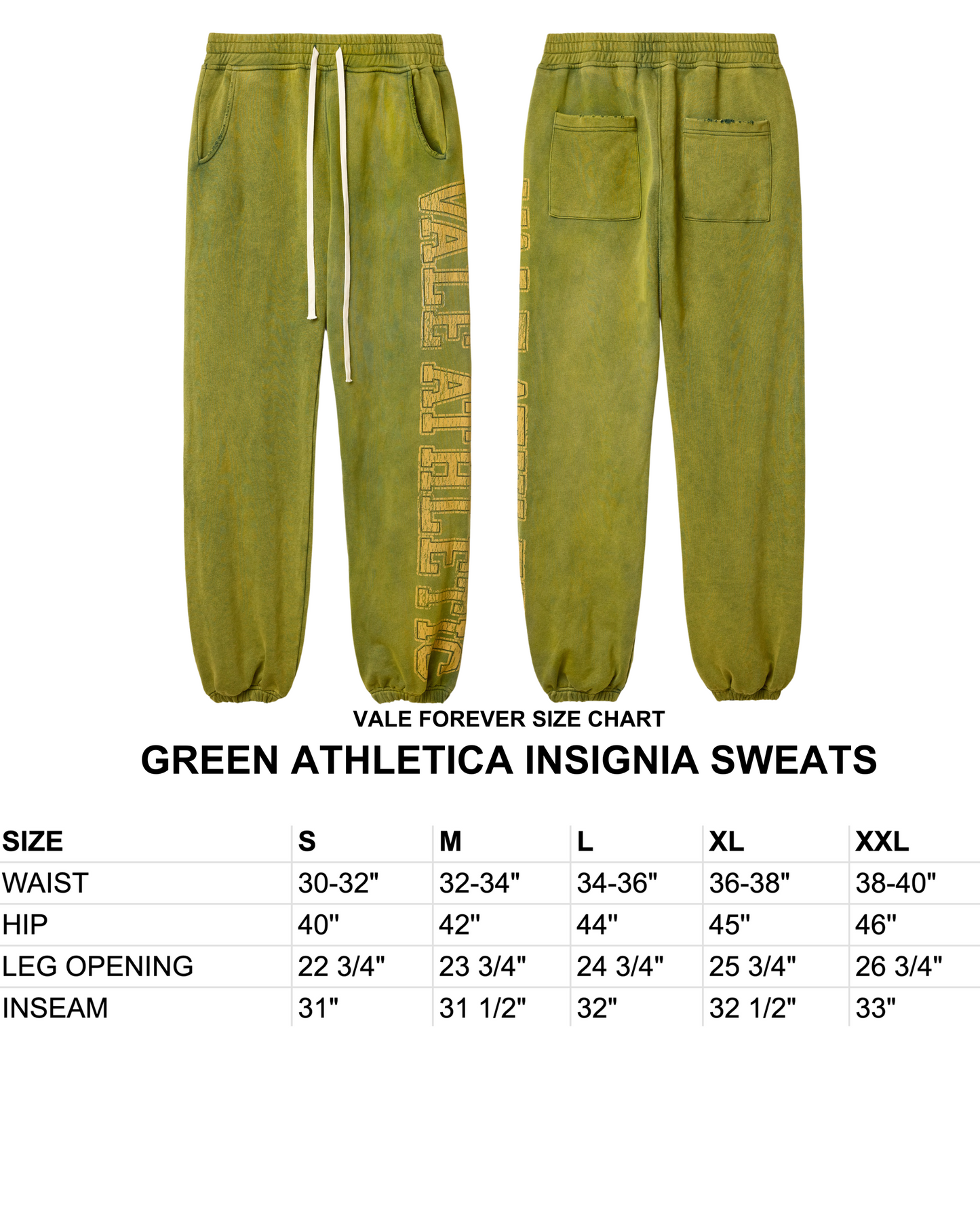 GREEN ATHLETICA INSIGNIA SWEATS