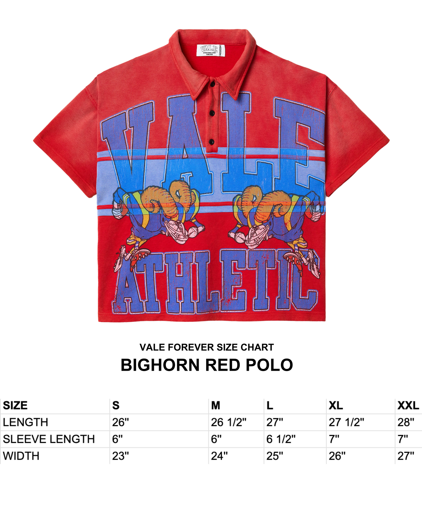 BIGHORN RED POLO