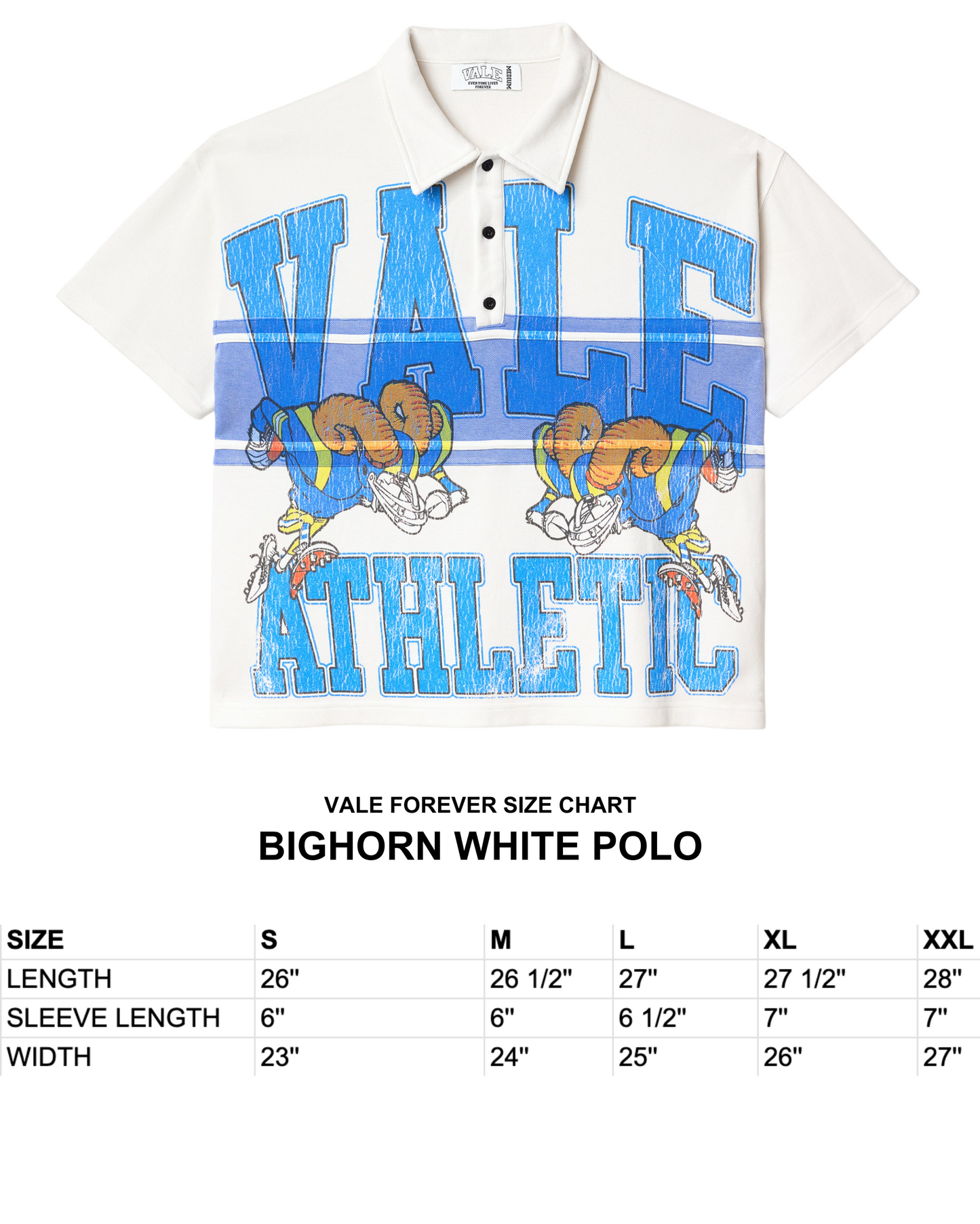 BIGHORN WHITE POLO