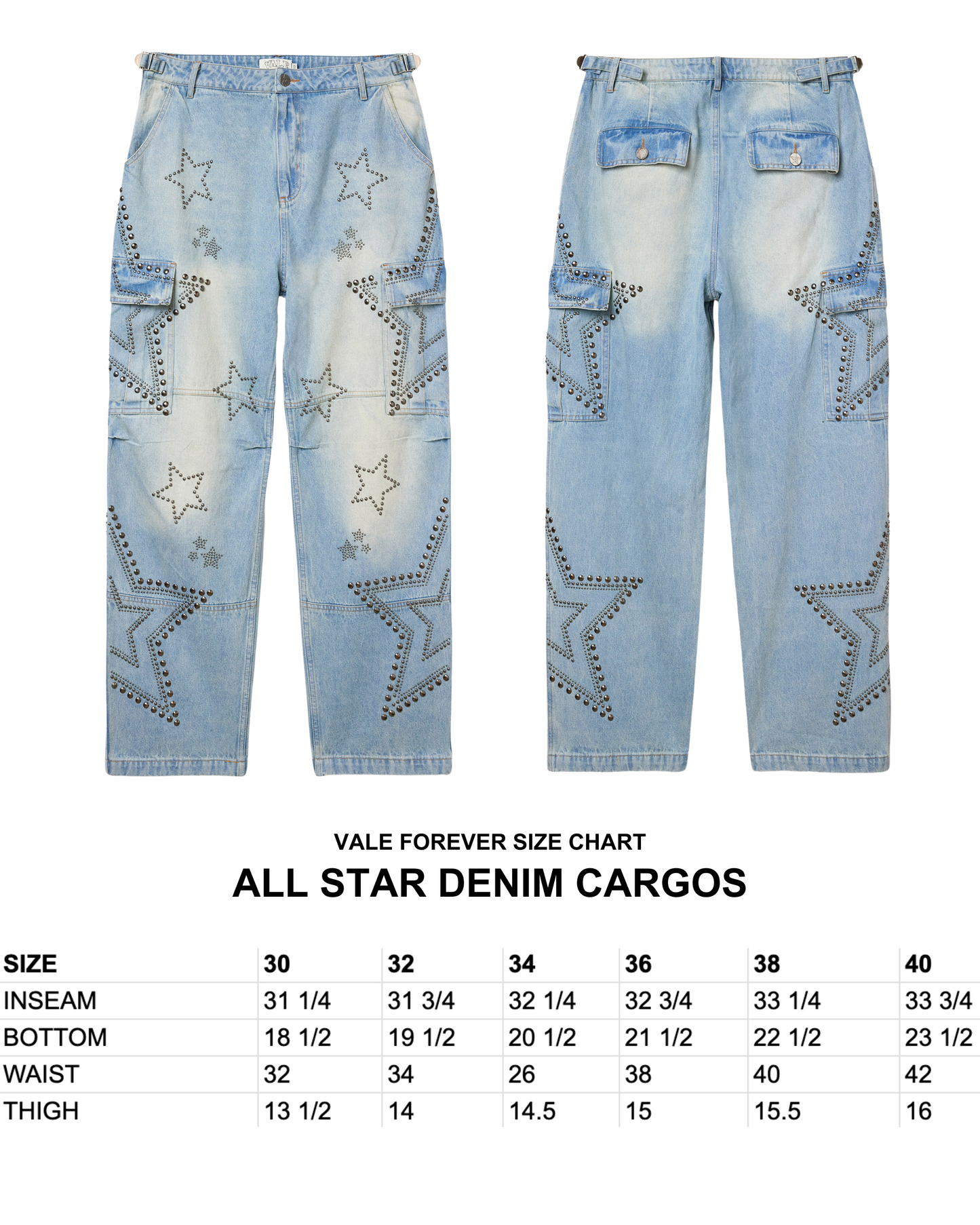 ALL STAR DENIM CARGOS