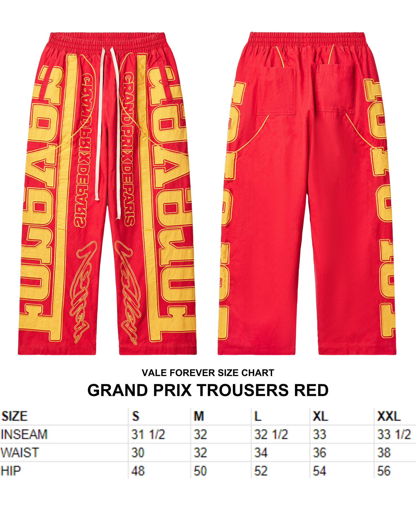 GRAND PRIX TROUSERS RED