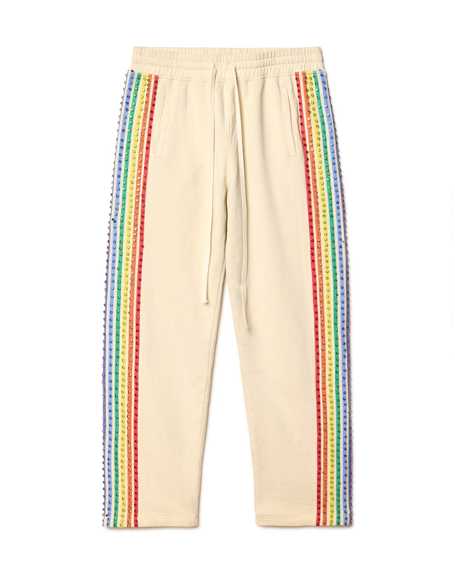 OFF WHITE CRYSTAL SWEATS