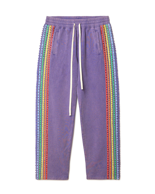 PURPLE CRYSTAL SWEATS