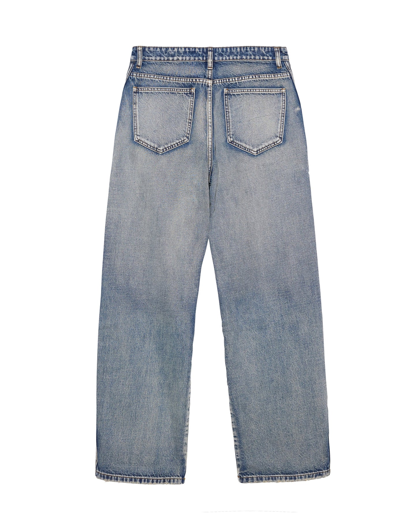 STONE WASH TRACK DENIM