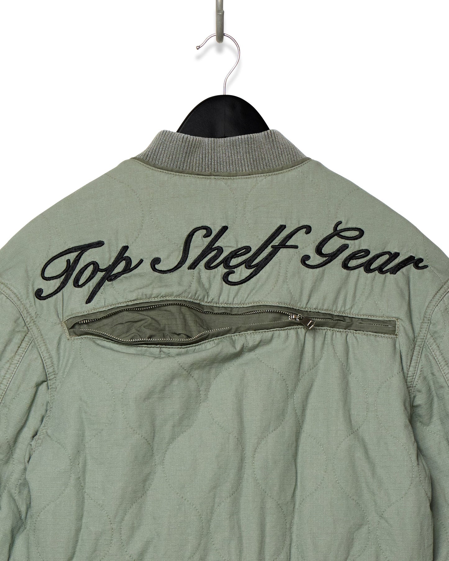 OLIVE MILITARY BOMBER