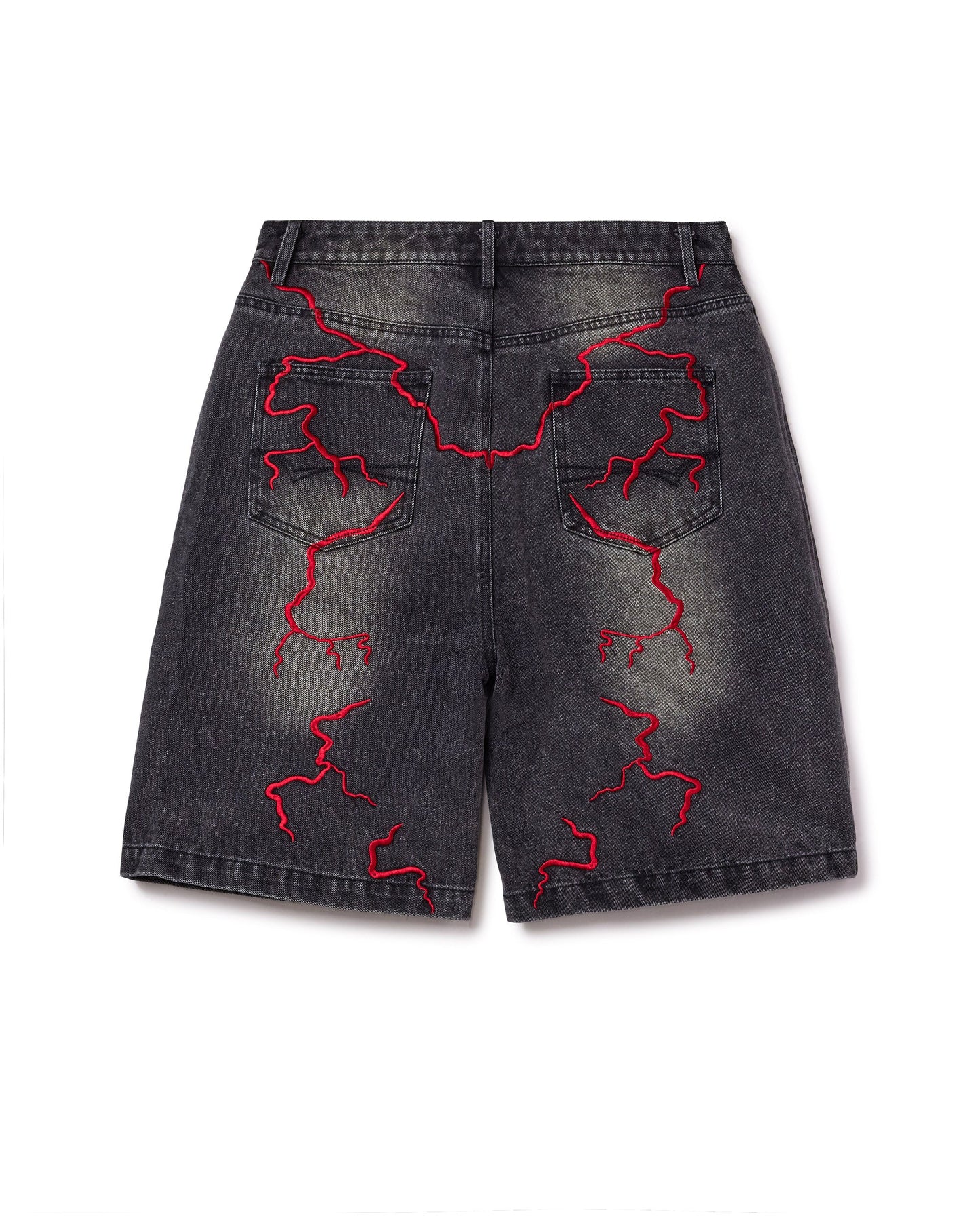 BLACK GRAFFITI JORTS