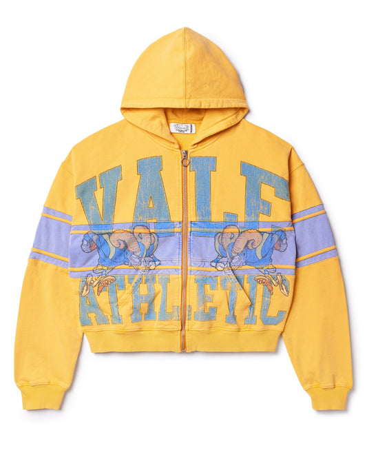 YELLOW BIGHORN ZIP UP HOODIE