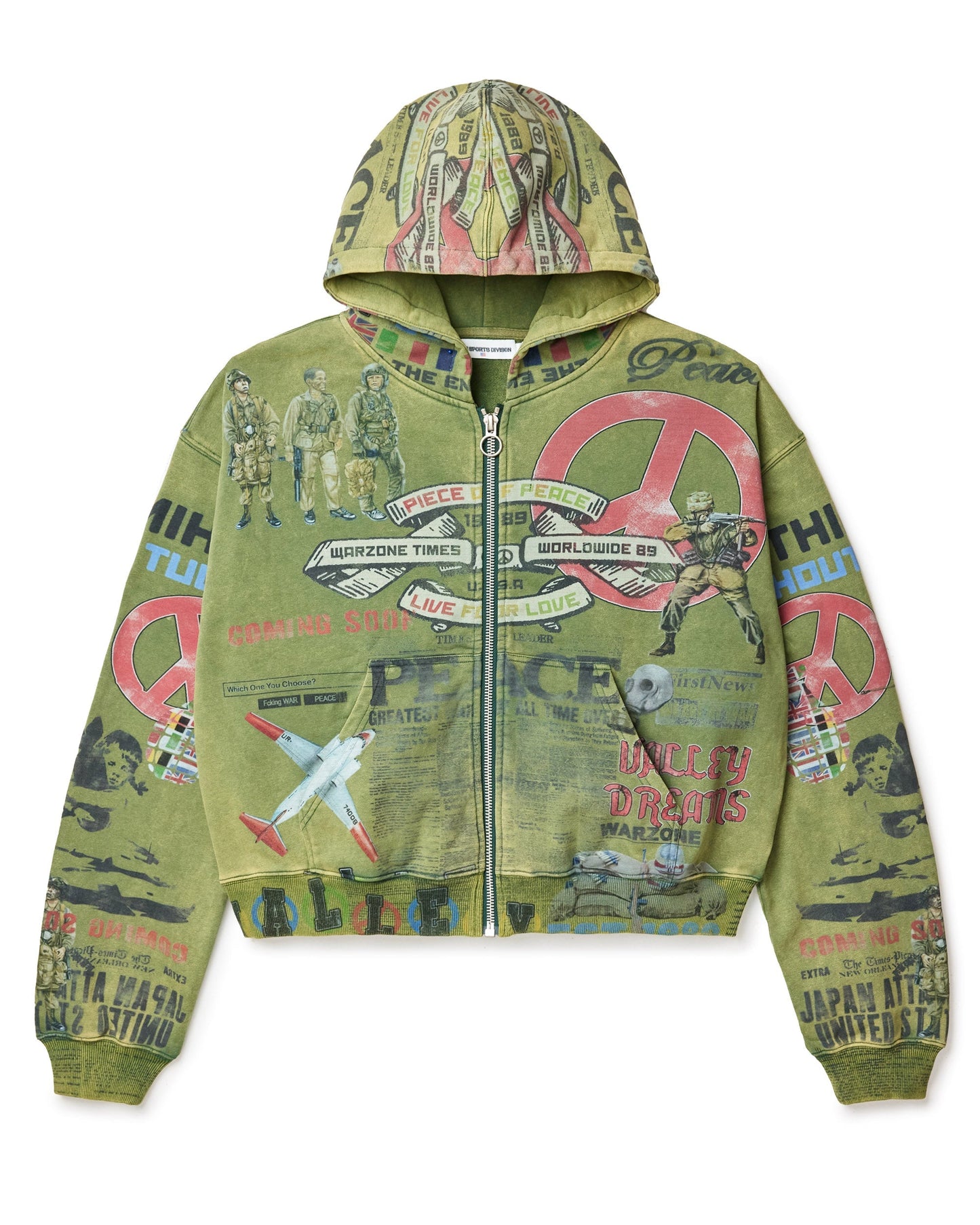 OLIVE PEACE HOODIE