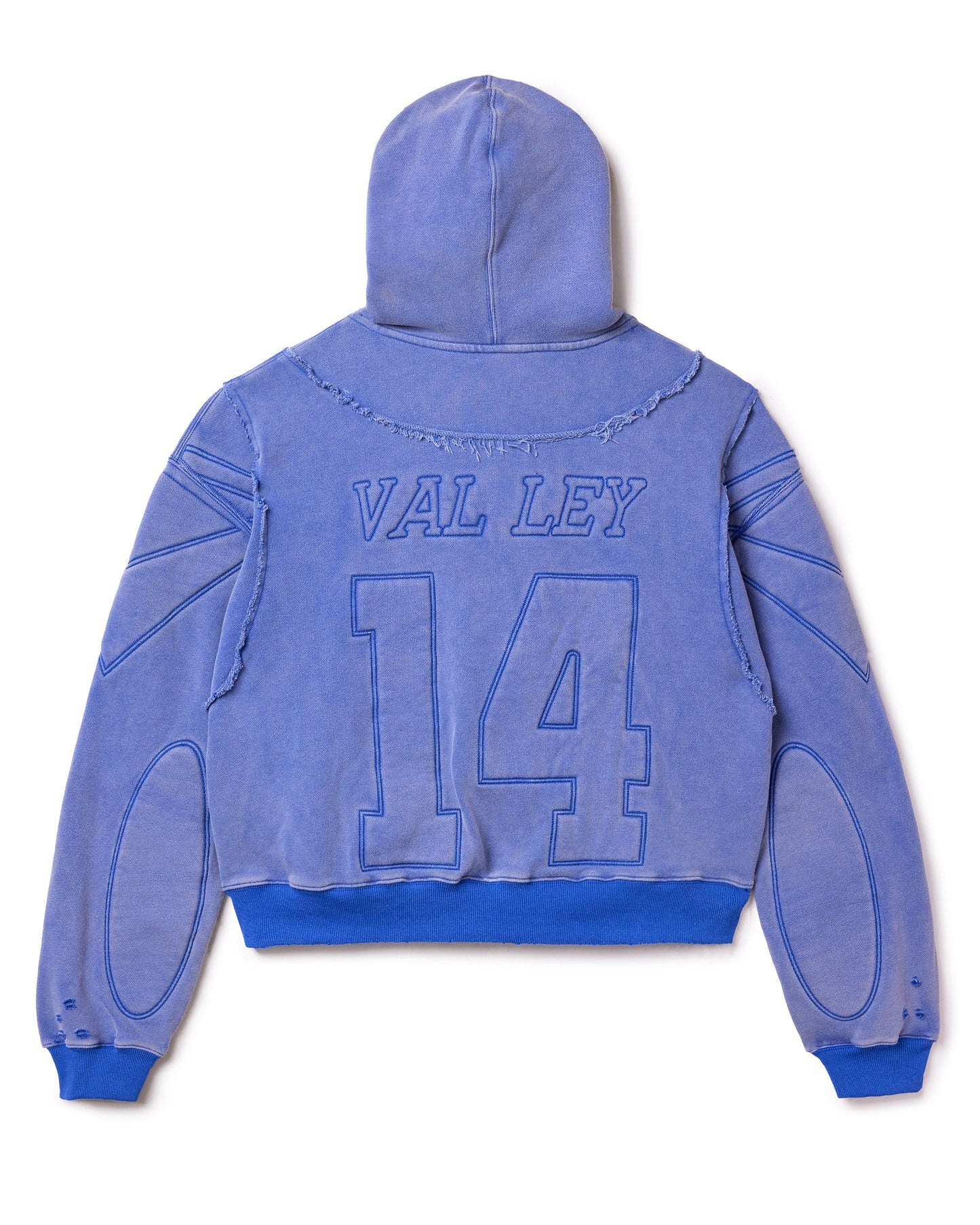 BLUE ARMOR ZIP UP HOODIE