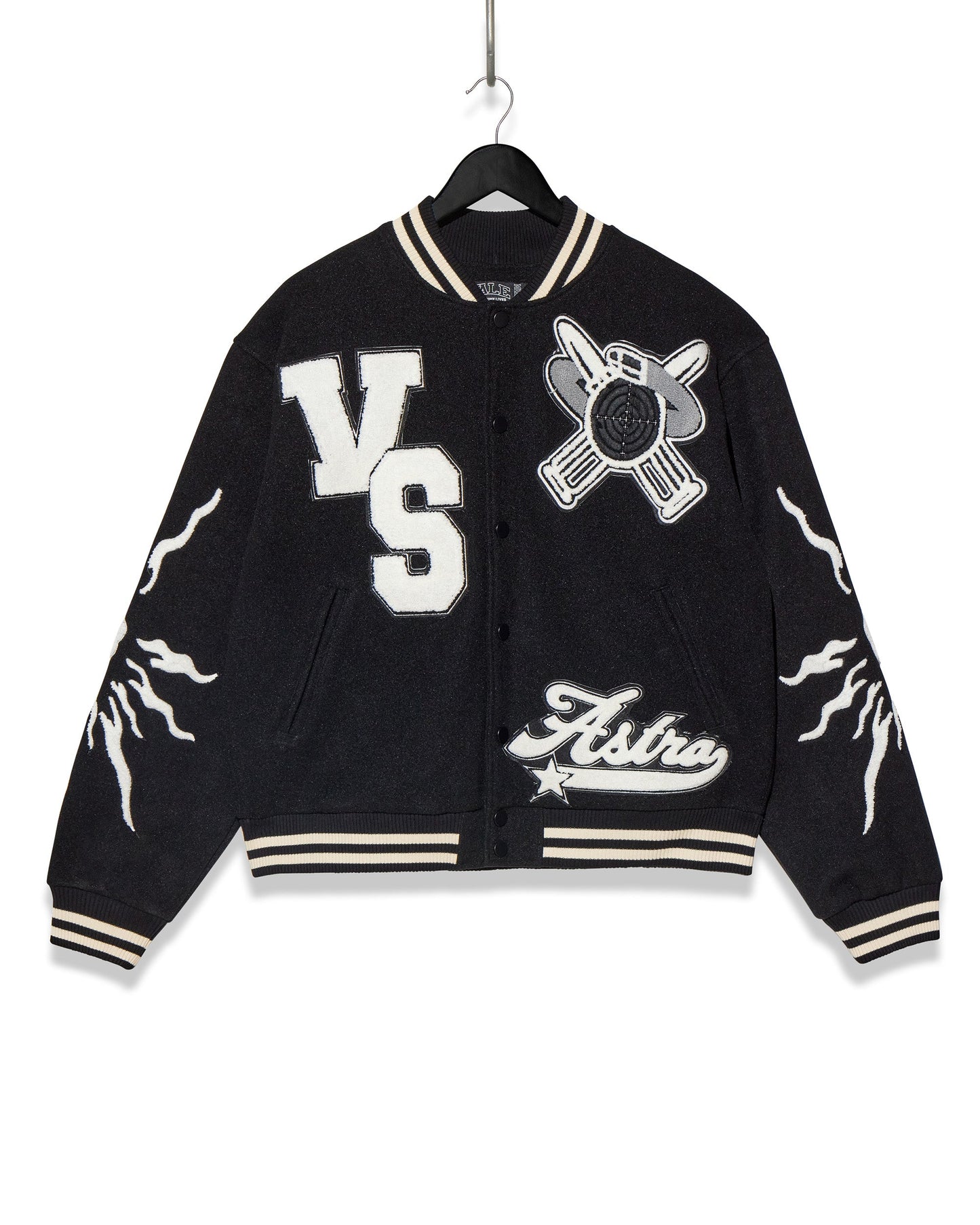 VALE VARSITY JACKET BLACK