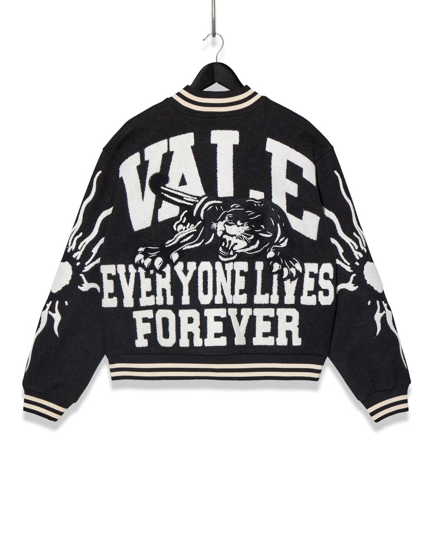 VALE VARSITY JACKET BLACK