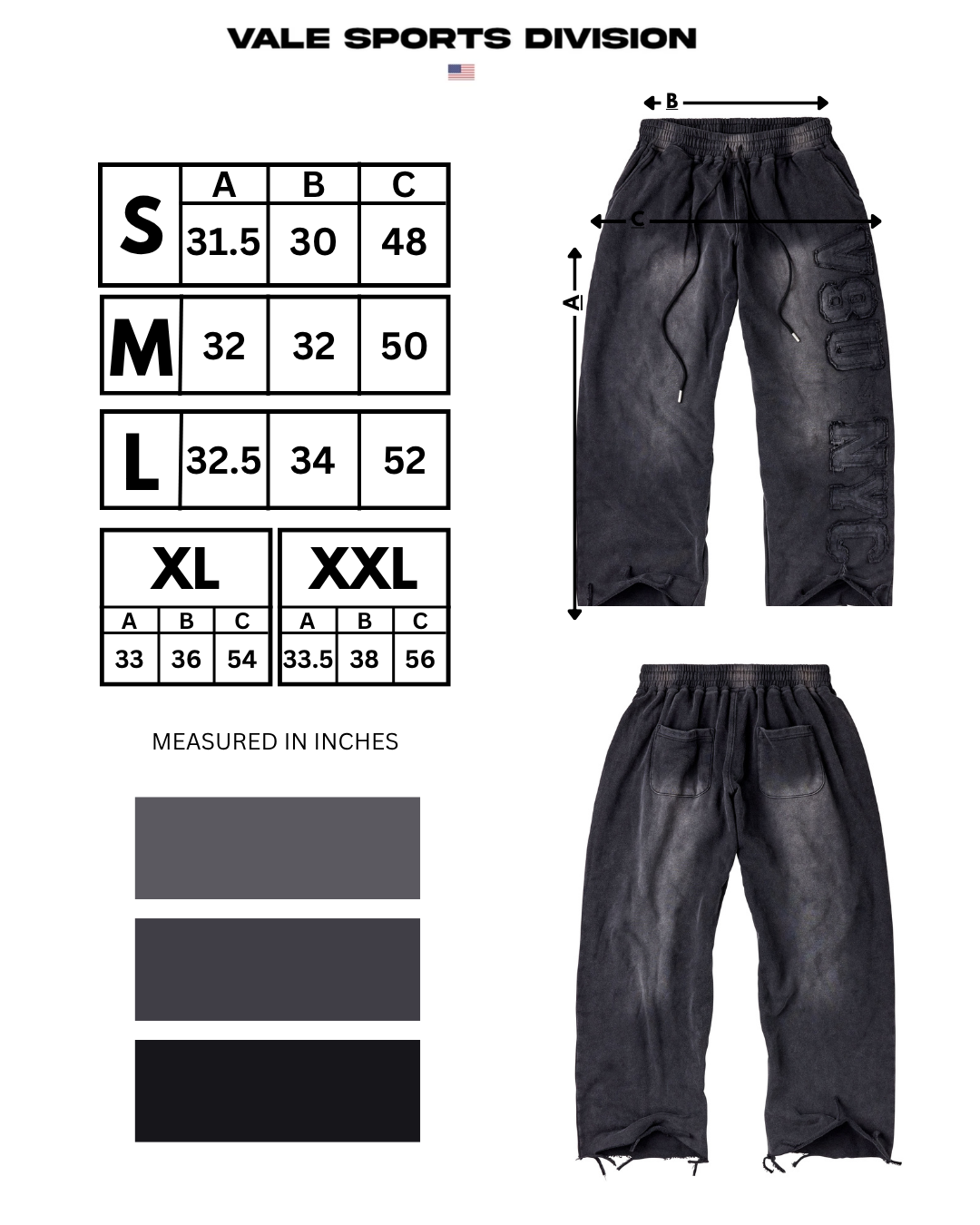 VSU-NYC SWEATS [BLACK]
