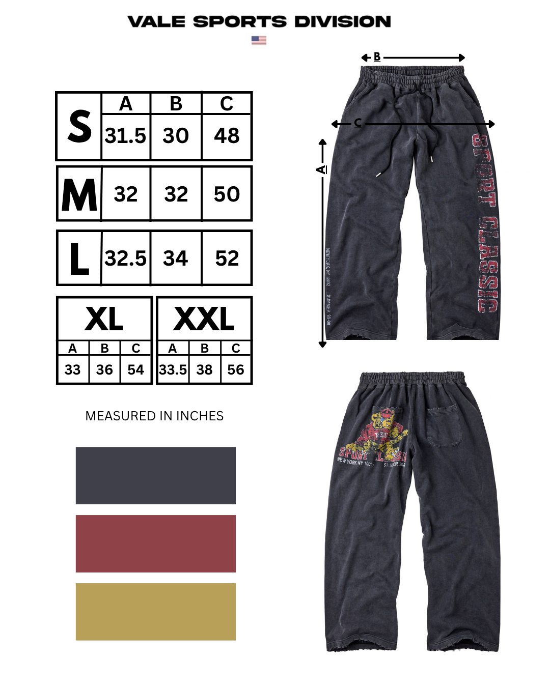 SPORT CLASSIC SWEATS [BLACK]